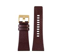 Elegantyl Bracelets de montre en cuir 26mm 27mm 28mm 30mm 32mm Bracelet de montre de grande taille Accessoires de montre pour hommes, 28mm
