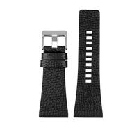 Elegantyl Bracelets de montre en cuir 26mm 27mm 28mm 30mm 32mm Bracelet de montre de grande taille Accessoires de montre pour hommes, 27mm