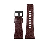 Elegantyl Bracelets de montre en cuir 26mm 27mm 28mm 30mm 32mm Bracelet de montre de grande taille Accessoires de montre pour hommes, 27mm