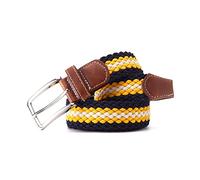 Elegantyl Ceinture élastique décontractée ceinture tressée tissu pour hommes ceinture extensible tissée élastique 3.4cm largeur 95 à 150cm, 135cm