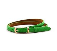 Elegantyl Ceintures pour femmes ceinture fine boucle ardillon en cuir dames ceintures pour robes dames vêtements accessoires, Vert, 100cm