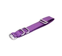 Elegantyl Uhrenarmband Nylon Uhrenarmband 18mm 20mm 22mm 24mm Herren Damen Ersatzarmband, Violet, 22mm