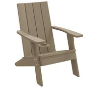 Eleganz Adirondack Chaise de jardin en polypropylène - Résistant aux intempéries et durable pour terrasse et jardin - Design ergonomique