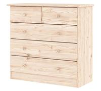 Eleganz Alta Commode en pin massif 77 x 35 x 73 cm - Ensemble de meubles de salon naturels | Durable et respectueux de l'environnement pour un intérieur élégant