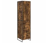 Eleganz Armoire 2 pièces, en bois dérivé, 50 x 50 x 200 cm, peu encombrante et stable, pour les petits espaces, garde-robe moderne pour couloir ou chambre à coucher