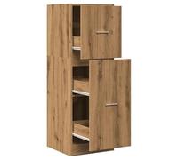 Eleganz Armoire à pharmacie en chêne artisanal, 40 x 41 x 118 cm, meuble élégant pour salon et couloir, design en bois massif, peu encombrant et durable