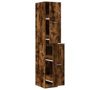 Eleganz Armoire à pharmacie en chêne fumé 30 x 41 x 174,5 cm - Ensemble de meubles de salon en matériau dérivé du bois - Étagère élégante et peu encombrante pour les petits espaces - Durable et