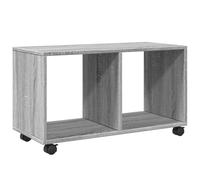 Eleganz Armoire à roulettes grise Sonoma 72 x 33 x 42,5 cm en bois - Armoire à tiroirs peu encombrante pour les petits espaces, durable et élégante