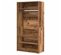 Eleganz Armoire aspect bois vieilli - 100 x 50 x 200 cm - En matériau dérivé du bois - Élégante et peu encombrante pour chambre à coucher et salon - Durable et moderne
