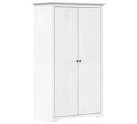 Eleganz Armoire BODO blanche 99 x 53,5 x 173 cm en pin massif - Élégante et durable pour chambre à coucher et salon