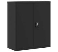 Eleganz Armoire de classement, en acier revêtu par pulvérisation, 90 x 40 x 105 cm, système d'étagères stable pour bureau et archives, peu encombrante et durable
