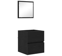 Eleganz Armoire de rangement de salle de bain en bois - Armoire de salle de bain moderne en chêne noir pour plus d'espace de rangement et d'ordre dans la salle de bain