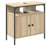 Eleganz Armoire de salle de bain avec porte, en bois - Armoire de salle de bain moderne - Beige - 60 x 30 x 60 cm - Espace de rangement pour serviettes et produits de toilette - Peu encombrante et