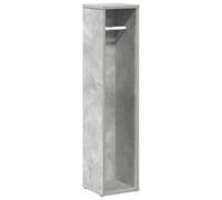 Eleganz Armoire de salle de bain, avec porte-rouleaux, gris béton, 20,5 x 20 x 90 cm, en bois dérivé du bois, pour l'ordre et l'espace de rangement, armoire de rangement moderne, pour serviettes et