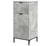 Eleganz Armoire de salle de bain, avec tiroirs, en bois et métal, gris, 39,5 x 36 x 88 cm, solution de rangement pour ensembles de meubles de salle de bain, peu encombrante et durable