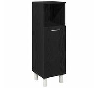 Eleganz Armoire de salle de bain, chêne noir, 30 x 30 x 95 cm, en matériau dérivé du bois, pour salle de bain, couloir ou chambre à coucher, élégante et peu encombrante, parfaite pour les petits