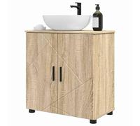 Eleganz Armoire de salle de bain, chêne Sonoma, 61 x 35 x 64 cm, matériau à base de bois et métal, solution de rangement pour ensembles de meubles de salle de bain, moderne et durable