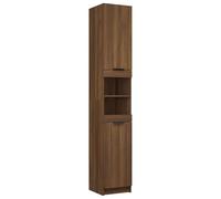 Eleganz Armoire de salle de bain en bois aspect chêne 32 x 34 x 188,5 cm - Ensemble de meubles de salle de bain élégant pour plus d'espace de rangement et d'ordre