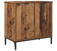 Eleganz Armoire de salle de bain en bois recyclé 60,5 x 33,5 x 61 cm - Ensemble de meubles de salle de bain en bois recyclé élégant et peu encombrant pour les petites salles de bain