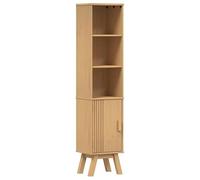 Eleganz Armoire de salle de bain, en pin massif, 35 x 30 x 159 cm, simple, pour chambre à coucher et chambre d'amis, robuste et naturelle