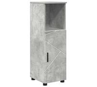 Eleganz Armoire de salle de bain - Gris béton - 30 x 35 x 95 cm - Armoire de salle de bain moderne en matériau dérivé du bois - Espace de rangement pour serviettes et produits de toilette - Peu