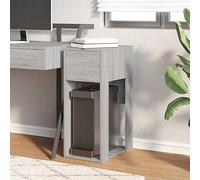 Eleganz Armoire d'ordinateur avec tiroir Gris Sonoma 30 x 44 x 74 cm - Meuble de bureau en bois pour grand bureau - Peu encombrant et stable