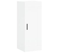 Eleganz Armoire murale, blanche, 34,5 x 34 x 90 cm, en matériau à base de bois et aluminium, penderie moderne pour salon, chambre à coucher ou couloir, peu encombrante et élégante pour les petits