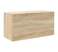Eleganz Armoire murale de salle de bain, en chêne Sonoma, 60 x 25 x 30 cm, ensemble de meubles de salle de bain, en matériau dérivé, solution de rangement pour serviettes et produits de toilette