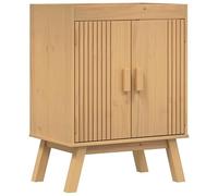 Eleganz Armoire sous évier en pin massif - 114 x 43 x 73,5 cm - Meuble de cuisine pour le rangement et l'organisation - Durable et naturel