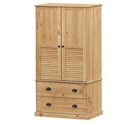 Eleganz Armoire VIGO en pin massif avec finition cire de miel, 90 x 55 x 170 cm, armoire design simple, pour chambre à coucher et chambre d'amis, durable et naturelle