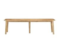 Eleganz Banc 160 x 40 x 45 cm en bois de manguier massif avec lasure blanche - Durable et élégant pour salon, jardin et entrée