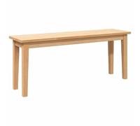 Eleganz Banc en bois massif d'hévéa 110 cm - Banc de jardin durable pour terrasse et balcon - Design naturel pour l'extérieur et l'intérieur