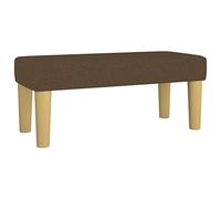 Eleganz Banc marron foncé 70 x 30 x 30 cm - Housse en tissu (100 % polyester) et contreplaqué - Compact et durable - Idéal pour les petites pièces et les salons