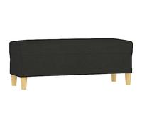 Eleganz Banc noir 100 x 35 x 41 cm - Housse en tissu (100 % polyester) et contreplaqué - Design moderne pour salon, couloir ou chambre à coucher - Peu encombrant et durable