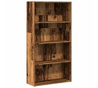 Eleganz Bibliothèque aspect bois vieilli 80 x 30 x 152 cm - Système d'étagères en bois pour salon et bureau à domicile - Élégante et peu encombrante