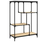Eleganz Bibliothèque, chêne Sonoma, 81 x 36 x 115 cm, en matériau dérivé du bois et acier, système d'étagères moderne pour salon et bureau, design stable pour une organisation optimale