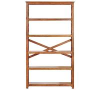 Eleganz Bibliothèque en bois massif d'acacia avec finition miel - 100 x 30 x 180 cm - Système d'étagères élégant pour salon, bureau ou chambre à coucher - Durable et respectueuse de l'environnement