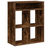 Eleganz Bibliothèque en chêne fumé 66 x 31 x 80 cm en matériau dérivé du bois - Système d'étagères moderne pour salon, bureau ou chambre d'enfant - Design stable pour plus d'ordre et de style