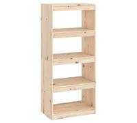 Eleganz Bibliothèque en pin massif 60 x 30 x 135,5 cm | Séparateur de pièce pour salon et bureau | Système d'étagères stables pour les petits espaces