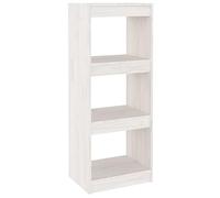 Eleganz Bibliothèque en pin massif | Séparateur de pièce 40 x 30 x 103,5 cm | Système d'étagères stable pour salon et bureau | Design naturel pour les petits espaces
