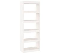 Eleganz Bibliothèque en pin massif | Séparateur de pièce 60 x 30 x 167,5 cm | Système d'étagères stables pour salon et bureau | Design naturel pour les petits espaces