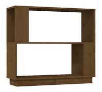 Eleganz Bibliothèque en pin massif | Séparateur de pièce 80 x 25 x 70 cm | Système d'étagères stables pour salon et bureau | Design naturel pour les petits espaces