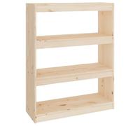 Eleganz Bibliothèque en pin massif | Séparateur de pièce 80 x 30 x 103,5 cm | Système d'étagères stable pour salon, bureau ou chambre d'enfant | Design naturel et durable