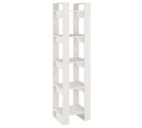 Eleganz Bibliothèque en pin massif | Séparateur de pièce blanc 41 x 35 x 160 cm | Durable et élégante | Parfait pour le salon et le bureau à domicile