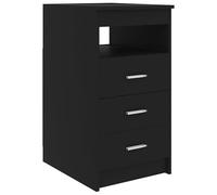 Eleganz Buffet avec tiroirs - Noir - 40 x 50 x 76 cm - Meuble de salon moderne en bois - Solution de rangement pour les petits espaces