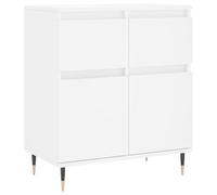 Eleganz Buffet blanc 60 x 35 x 70 cm | Meuble de salon en bois | Armoire moderne avec espace de rangement | Idéal pour les petites pièces et les salons | Durable et élégant