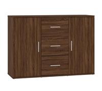 Eleganz Buffet en bois marron et aspect chêne, 91 x 29,5 x 65 cm, ensemble de meubles de salon moderne, solution de rangement pour petits espaces, durable et élégant