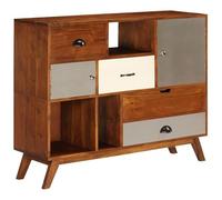 Eleganz Buffet en bois massif d'acacia - Ensemble de meubles de salon - Élégant meuble TV avec espace de rangement - Durable et naturel - 115 x 35 x 86 cm
