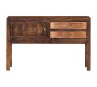 Eleganz Buffet en bois massif de mangue, 118 x 30 x 75 cm, ensemble de meubles de salon, durable et élégant, parfait pour les petites pièces et les aménagements modernes