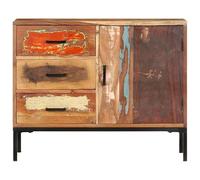 Eleganz Buffet en bois recyclé massif - Ensemble de meubles de salon - 88 x 30 x 73 cm - Design rustique et durable - Parfait pour les petits espaces